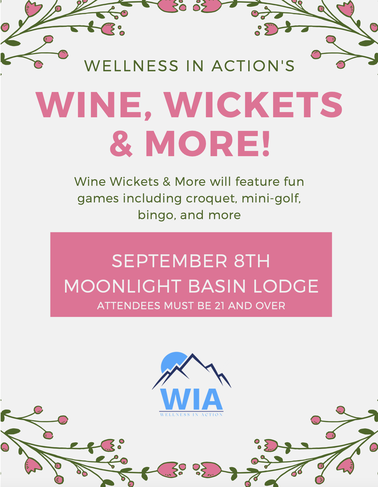 WIA Wine Wickets Fundraiser
